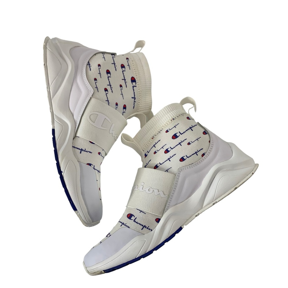 CHAMPION Rally Script Slip On Mid Top Sock Sneaker Sz 9W